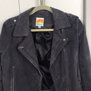 C&C California Suede Moto Jacket